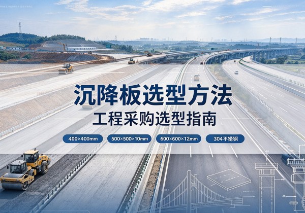 西山沉降板选择方法